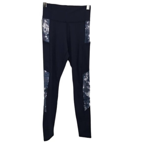 Daub Pocket Legging In Navy + Periwinkle - Picture 2 of 7